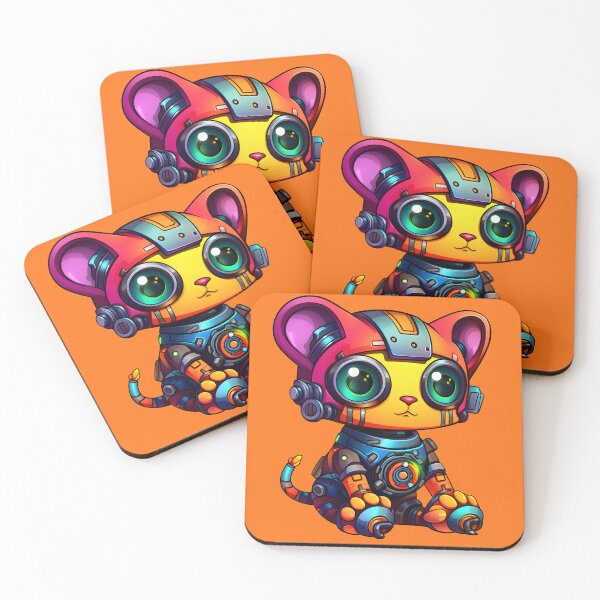 Item preview, Glimpse into the Robotic Futuristic Feline World designed and sold by AlienSkinEyes.