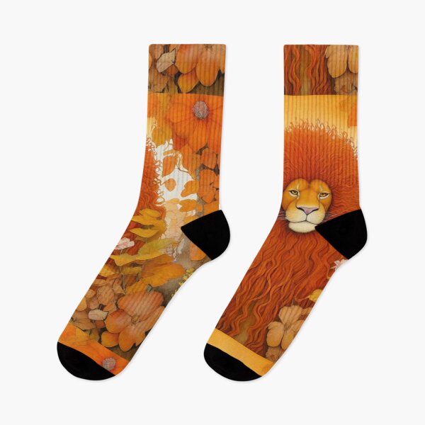 Item preview, Stylish autumn lion - small portrait. designed and sold by SaraSumi.
