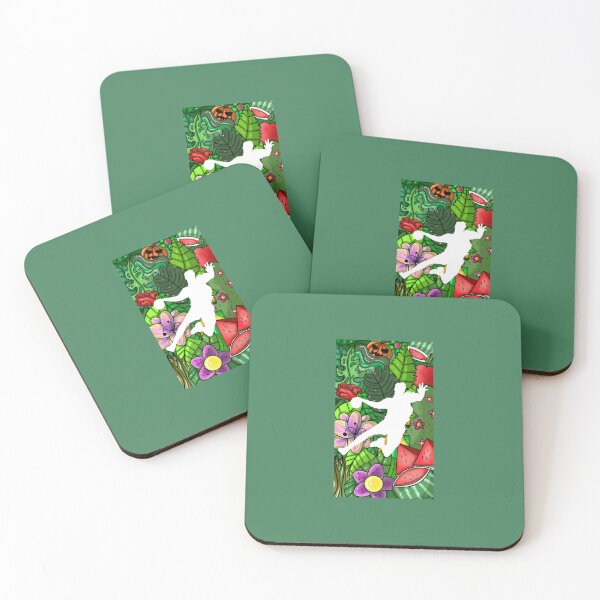 Item preview, Handball Nature - plants design, white colorway designed and sold by JarhDesign.