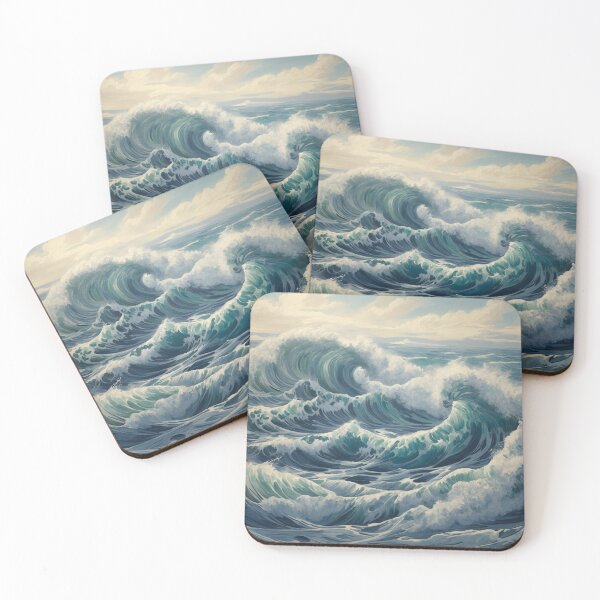 Aperçu de l'œuvre Tempête de mer créée et vendue par MapArtist.