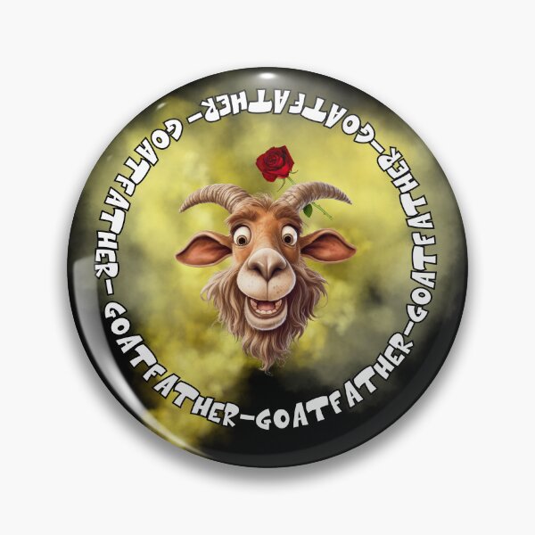 Item preview, goatfather goat happy face designed and sold by Viking60North.