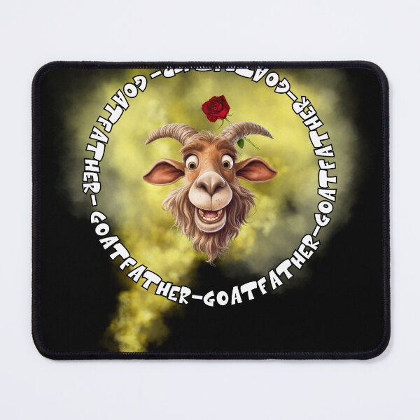 Item preview, goatfather goat happy face designed and sold by Viking60North.