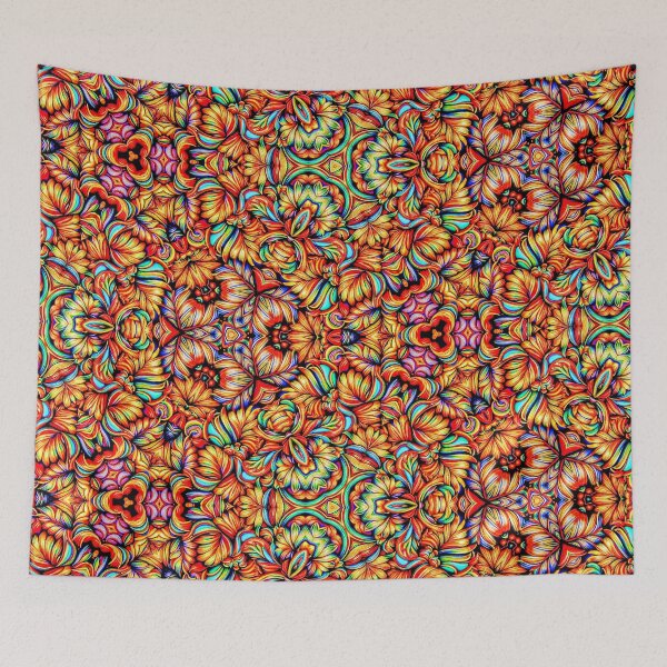 Artikelvorschau, all-in,Kalaya-Blütenblattmotiv: Das Kalaya-Blumenmuster verkörpert den Geist des Neubeginns und präsentiert sanfte, beruhigende Töne und aufwendig gewebte Muster. entworfen und verkauft von Atroce.