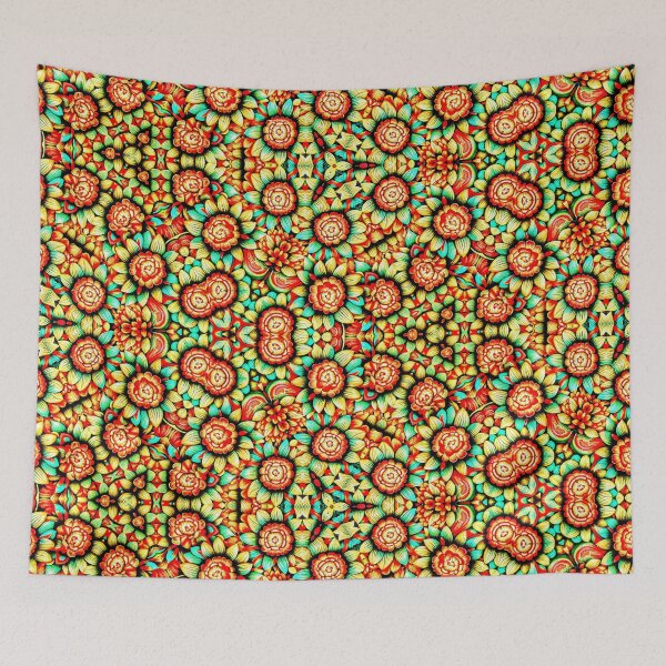 Item preview, all-in,Kalaya Floral Print: Capturing the essence of new beginnings, the Kalaya flower pattern is composed of calming colors and intricate, delicate designs. designed and sold by Atroce.