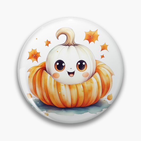 Item preview, Kawaii Pumpkin Patch Halloween Illustration designed and sold by mbarts85.