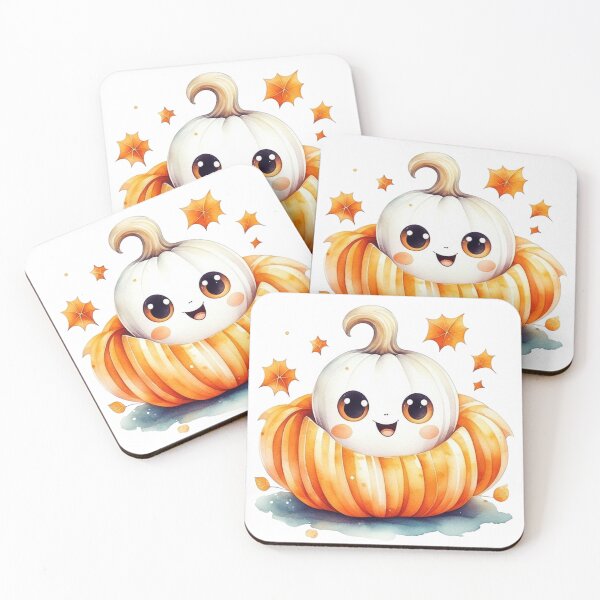 Item preview, Kawaii Pumpkin Patch Halloween Illustration designed and sold by mbarts85.