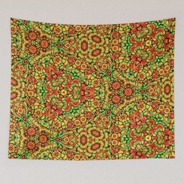Artikelvorschau, all-in,Kalaya-Blumenmuster: Das Kalaya-Blumenmuster symbolisiert Neuanfänge und zeichnet sich durch beruhigende Farbtöne, komplizierte Designs und ein Gefühl von Komfort aus. entworfen und verkauft von Atroce.