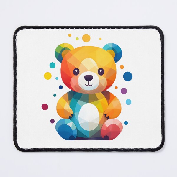 Item preview, rainbow bear cute art little bear art designed and sold by KAMESUN.