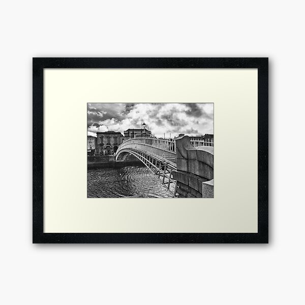 Ha'penny Bridge in Dublin Framed Art Print