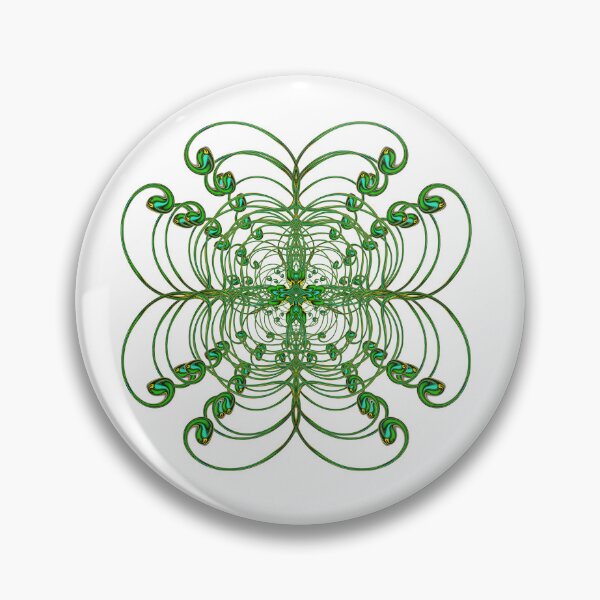 Artikelvorschau, Abstraktes Design mit Jugendstil-Kurven, aber mit einem moderneren 3D-Look entworfen und verkauft von Robin3DT.