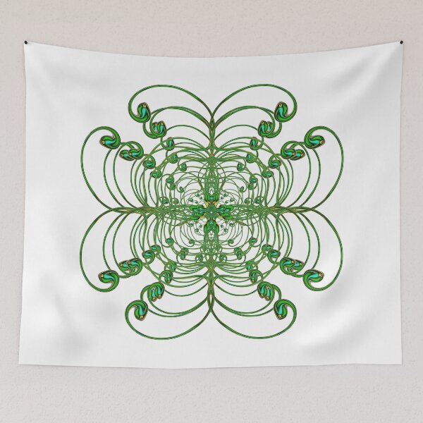 Item preview, Abstract design with Art Nouveau curves but with a more modern 3D look designed and sold by Robin3DT.