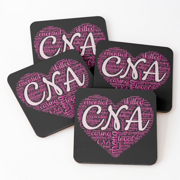 Item preview, Pink Word Heart - Certified Nursing Assistant - CNA designed and sold by TaraGbear.