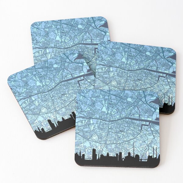 Item preview, Dublin Skyline Map designed and sold by ArtPrints.