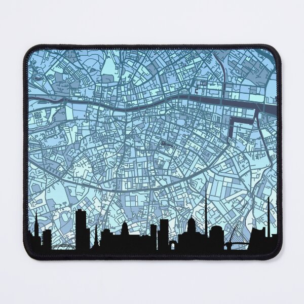 Item preview, Dublin Skyline Map designed and sold by ArtPrints.