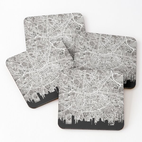 Item preview, Dublin Skyline Map designed and sold by ArtPrints.