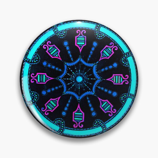 Item preview, Vibrant Blue Geometric Perpetual Motion Design designed and sold by Earth Nature Creations.