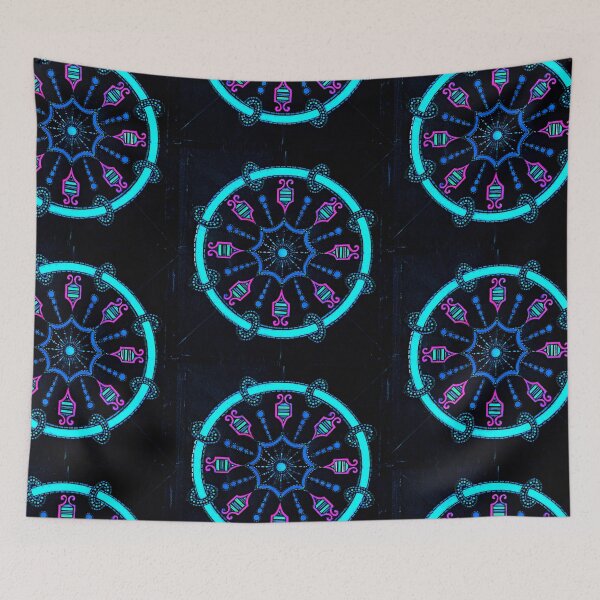 Item preview, Vibrant Blue Geometric Perpetual Motion Design designed and sold by Earth Nature Creations.