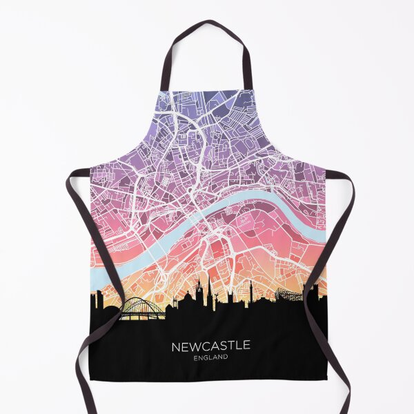Artikelvorschau, Newcastle-Skyline-Karte entworfen und verkauft von ArtPrints.