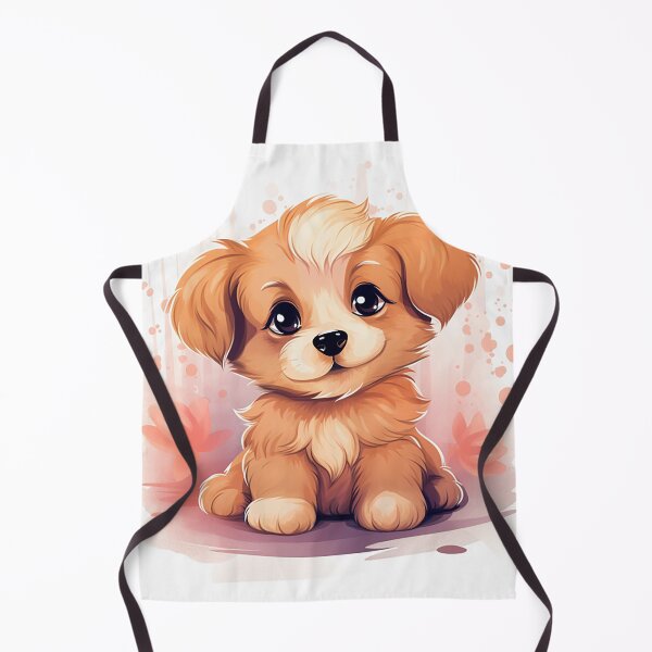 Aperçu de l'œuvre Chiot pastel douillet : design doux et invitant créée et vendue par PaintbrushPlace.