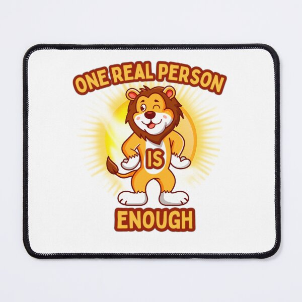 Item preview, One real person is enough designed and sold by Growthmind7.