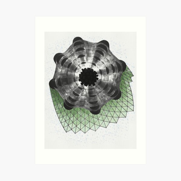 Green Structure Art Print