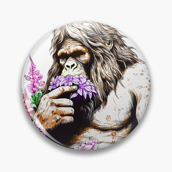 Item preview, Sasquatch Smelling the Flowers designed and sold by robotshane.