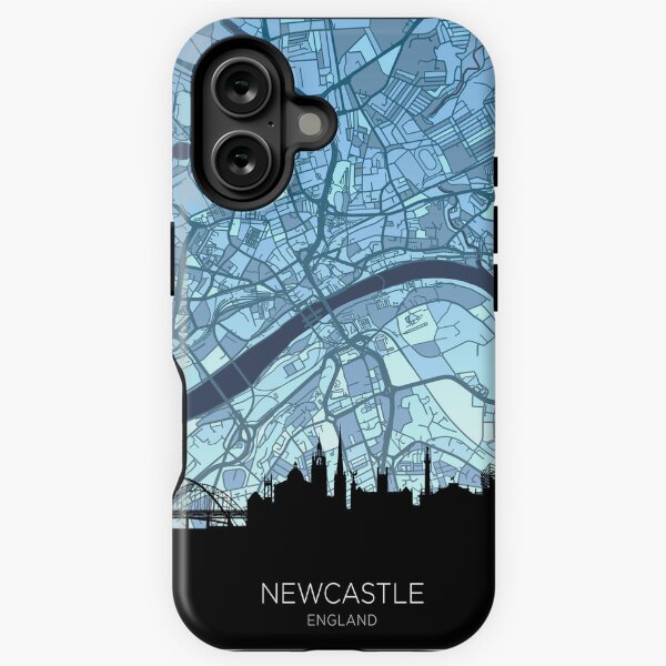 Item preview, Newcastle Skyline Map designed and sold by ArtPrints.