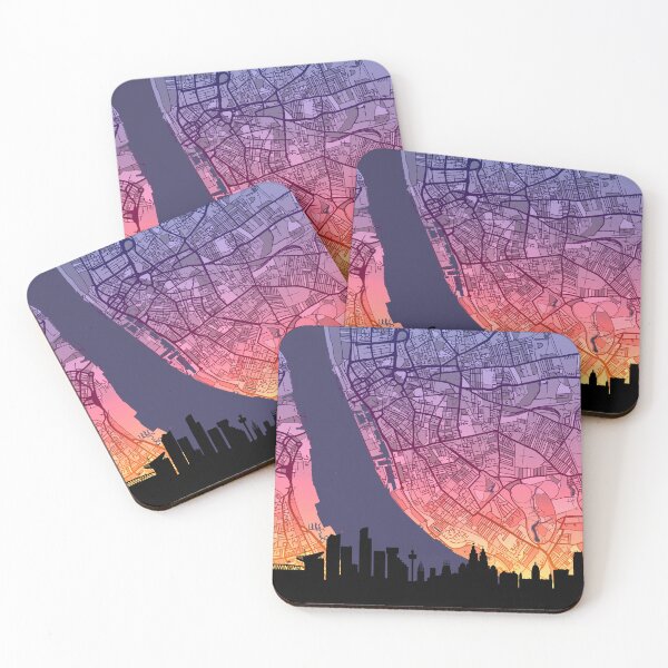 Item preview, Liverpool Skyline Map designed and sold by ArtPrints.