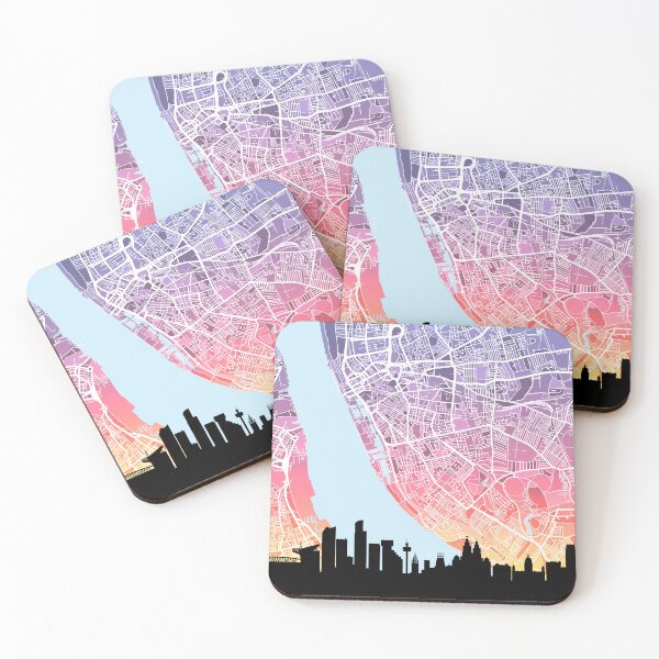 Item preview, Liverpool Skyline Map designed and sold by ArtPrints.