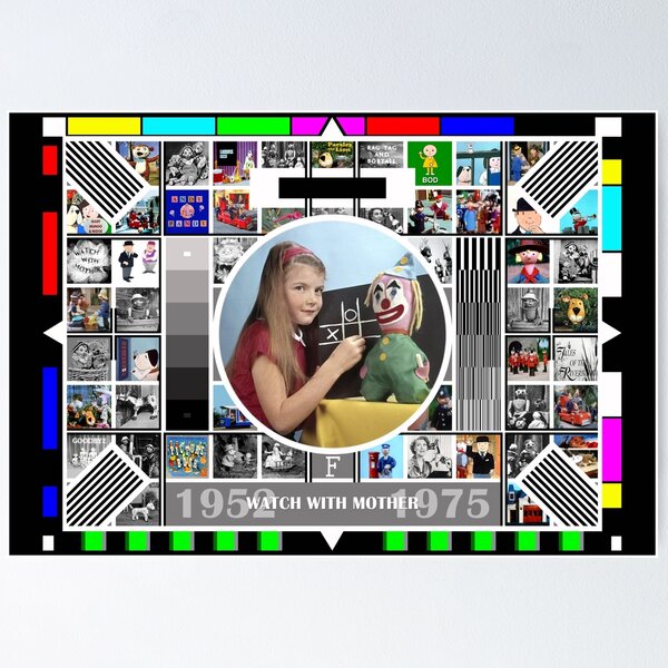 Item preview, British Test Card 1952 - 1975 Watch With Mother Pop Art V1 designed and sold by RetrospectUK.
