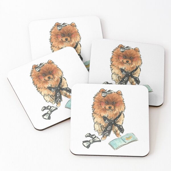 Item preview, Malou Pomeranian Original Watercolour  designed and sold by carlottamascolo.