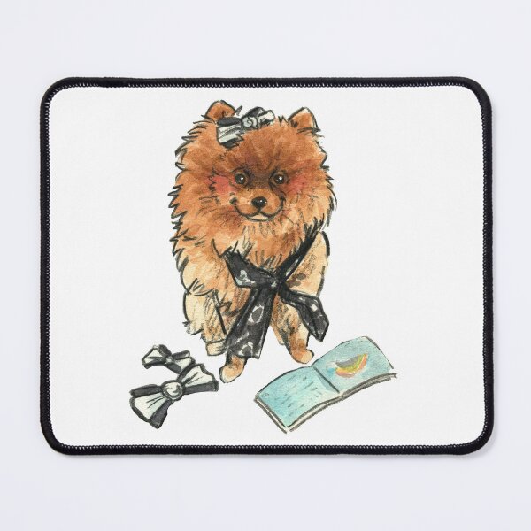 Item preview, Malou Pomeranian Original Watercolour designed and sold by carlottamascolo.