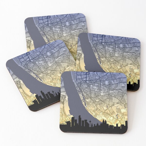 Item preview, Liverpool Skyline Map designed and sold by ArtPrints.