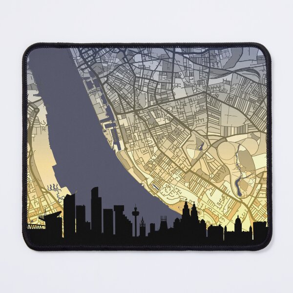 Item preview, Liverpool Skyline Map designed and sold by ArtPrints.