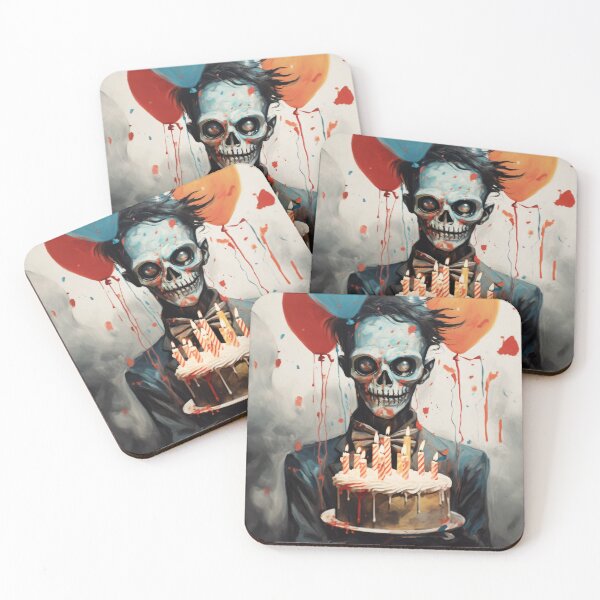 Item preview, Party Zombie with Birthday Cake - Birthday Card designed and sold by OddCorro.
