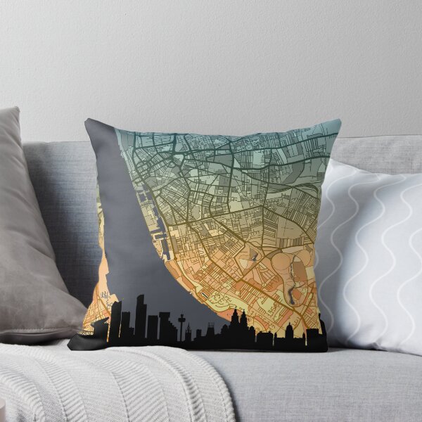 Item preview, Liverpool Skyline Map designed and sold by ArtPrints.