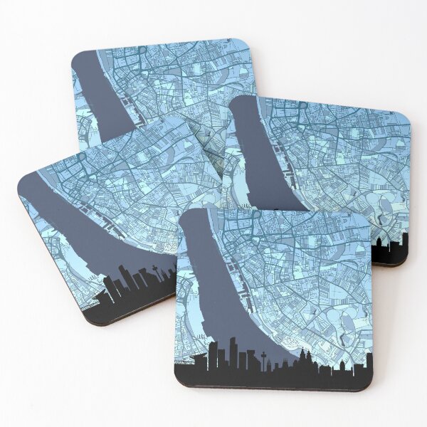 Item preview, Liverpool Skyline Map designed and sold by ArtPrints.