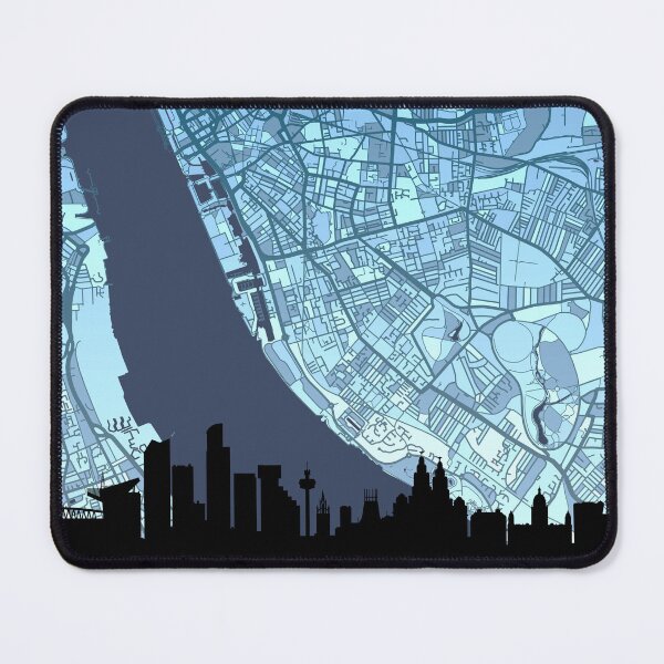 Item preview, Liverpool Skyline Map designed and sold by ArtPrints.
