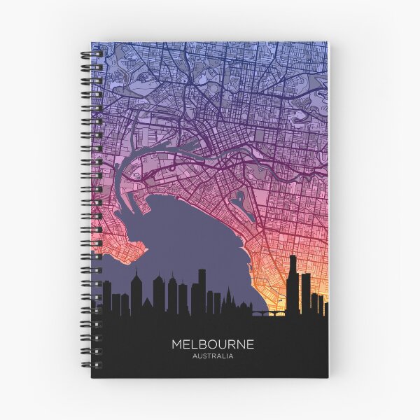 Item preview, Melbourne Skyline Map designed and sold by ArtPrints.