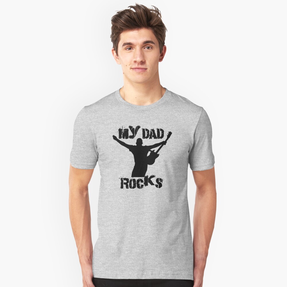 My Dad Rocks Father's Day Gift Slim Fit T-Shirt