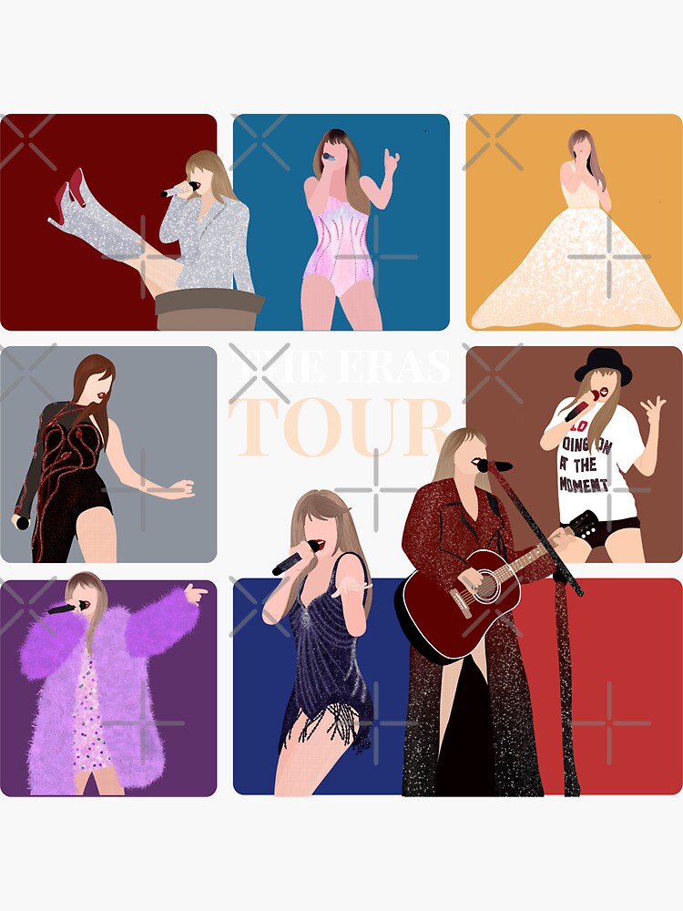 RED- Taylor Swift album sticker pack Sticker for Sale by mehak Khan