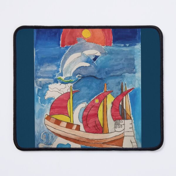 Item preview, By the Sea: A Hand-Painted Journey Wall Art designed and sold by AIPICCRAFT.
