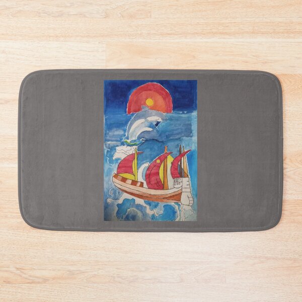 Item preview, By the Sea: A Hand-Painted Journey Wall Art designed and sold by AIPICCRAFT.