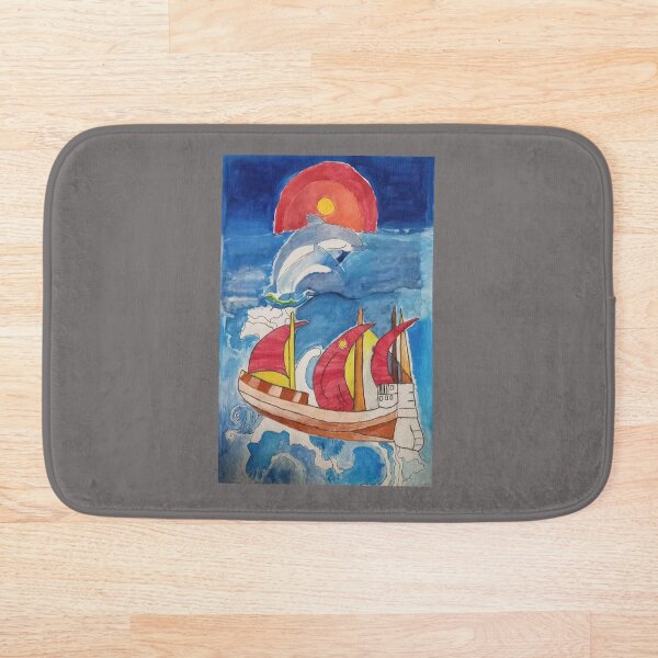 Item preview, By the Sea: A Hand-Painted Journey Wall Art designed and sold by AIPICCRAFT.
