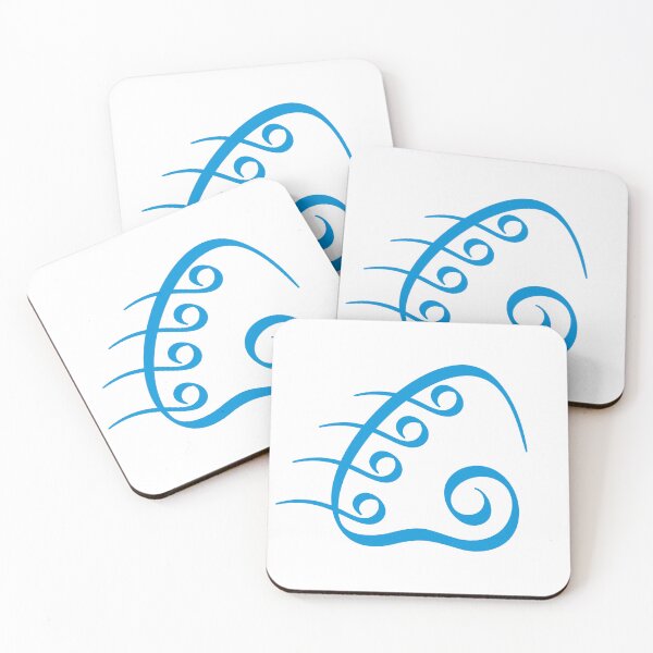Item preview, Art Wave Expression with Color Palette with Ocean Waves  designed and sold by Wiggly Lines.