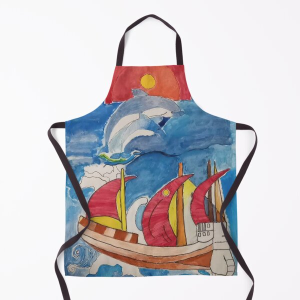 Item preview, By the Sea: A Hand-Painted Journey Wall Art designed and sold by AIPICCRAFT.