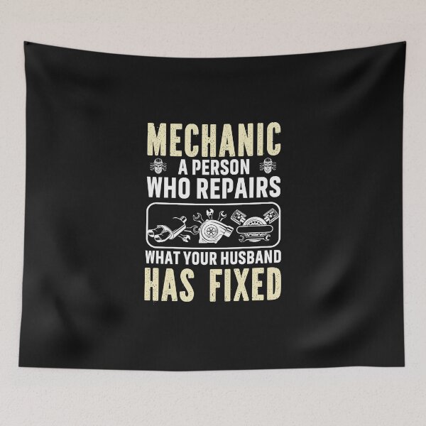 Item preview, Mechanic A Person Who Repairs What Your Husband Has Fixed / Mechanics / Car Mechanic/ Auto Mechanic designed and sold by Tee Hub.