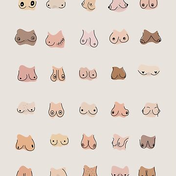 Cool Boobs - Quirky Art - Breasts - Funny Boobs - Shapes and Sizes Art  Board Print for Sale by artswag