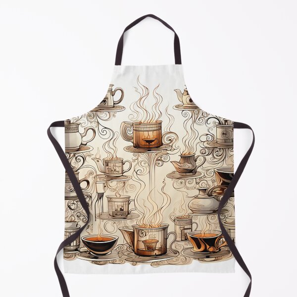 Item preview, Cozy Coffee Doodles: Mugs, Teacups, and Aromatic Beans designed and sold by PaintbrushPlace.