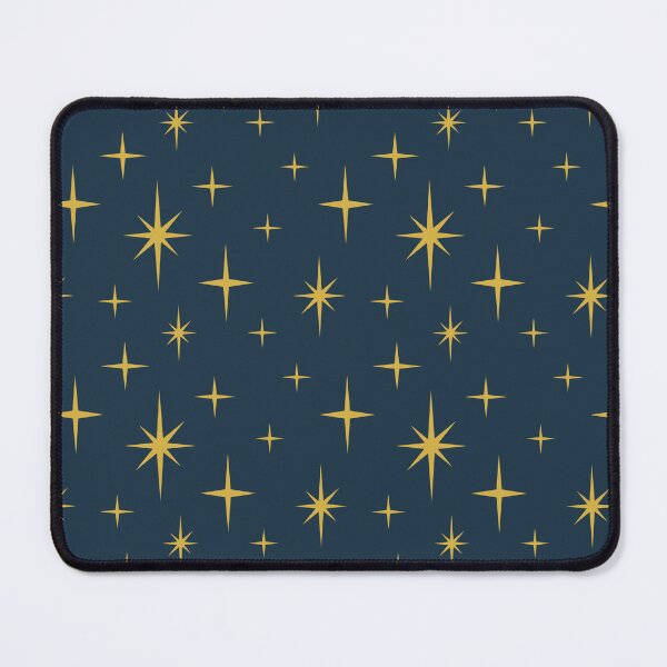 Item preview, Retro Mid Century Atomic Starburst Navy, Mustard designed and sold by trdstudio.